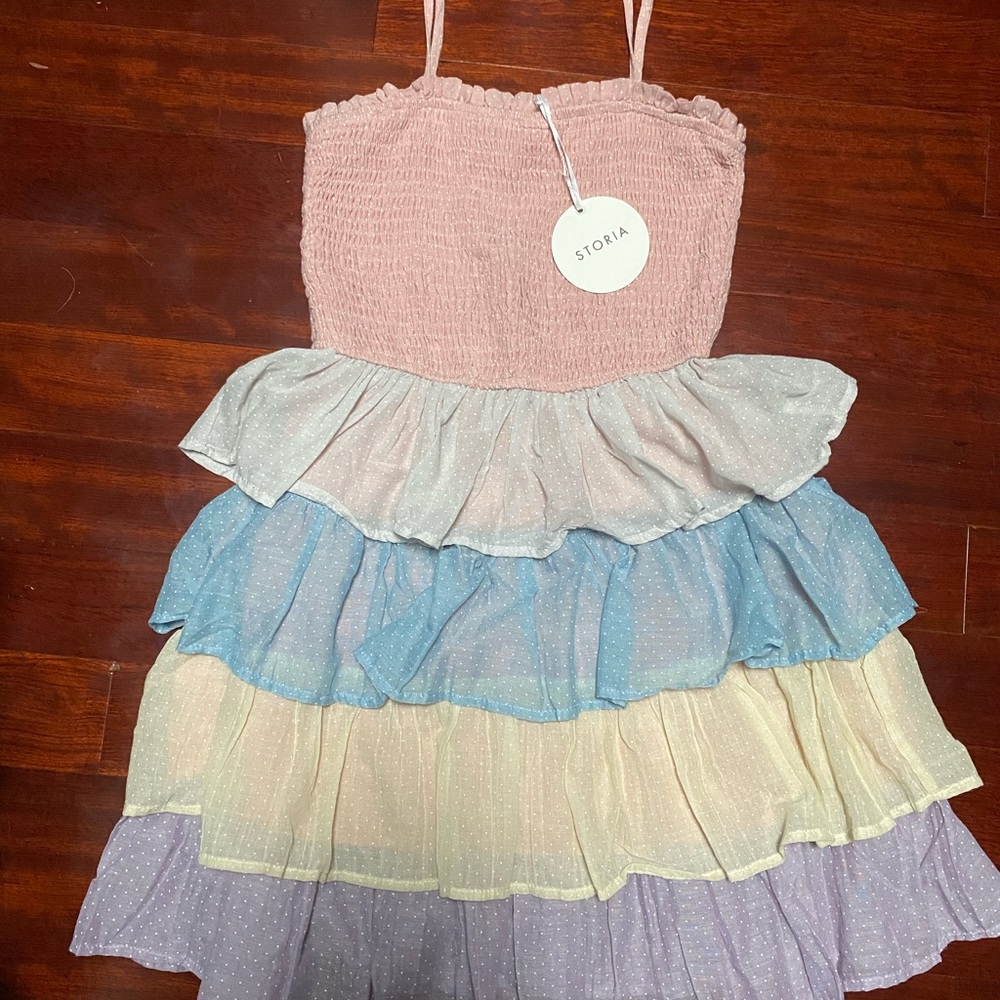 Tiered Multi Color Sun Dress
